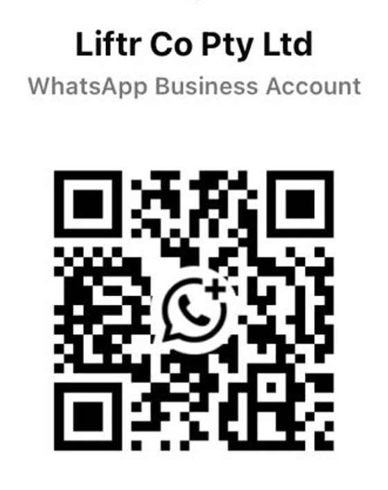 WhatsApp Business QR code for Liftr Co Pty Ltd