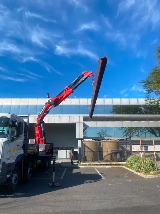 Crane Truck Hire on a Liftr job